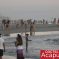 Turistas abarrotan Playa Diamante en Acapulco