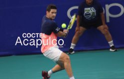El tenista mexicano Rodrigo Pacheco vence al colombiano Nicolas Mejia en el Tennis Open Acapulco 2024