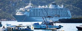 El crucero The World, llega a Zihuatanejo, es conocido como el Barco de los Millonarios